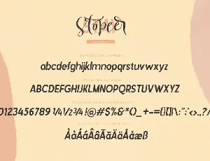 Stay Stopeer | Font Duo