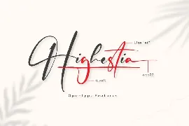 Highestia font