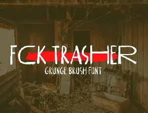 FCK Trasher font