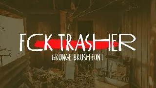 FCK Trasher font