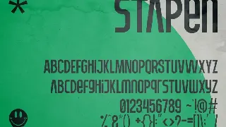 Stapen - Bold Futuristic Sans Serif Fonts