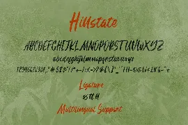 Hillstate font