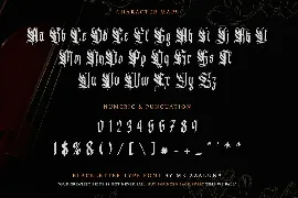 Van Blessing - Blackletter Typeface font