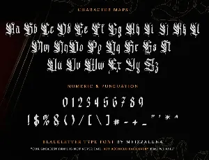 Van Blessing - Blackletter Typeface font