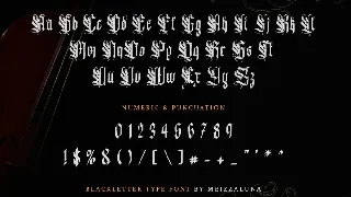 Van Blessing - Blackletter Typeface font