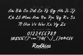 Redkies - Authentic Script font