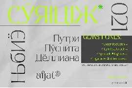 Afjat Trends Light - Latin, Cyrillic & Greek font