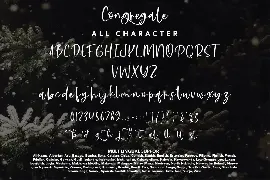 Congregate - Christmas Display Font