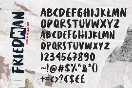 Friedman - Display Brush Font