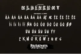 Blackmonssta - Authentic Rough Brush font