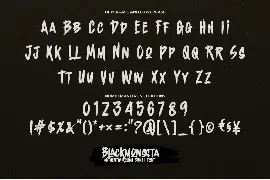 Blackmonssta - Authentic Rough Brush font