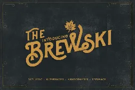 Brewski - Brewery Typeface font