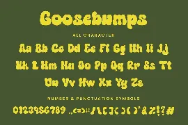 Goosebumps - Display Font