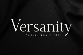 Versanity - Business Font