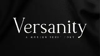 Versanity - Business Font