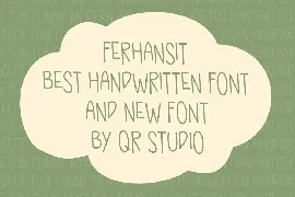 Ferhansit - Handwritten Font