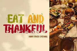 Joyful Turkey - Display Thanksgiving Font