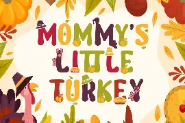 Joyful Turkey - Display Thanksgiving Font