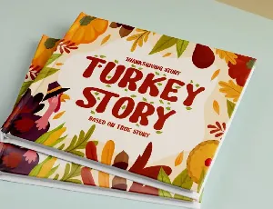 Joyful Turkey - Display Thanksgiving Font