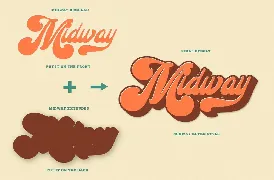 Midway | Retro Script Font