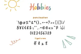 Hobbies - Playful Font