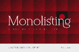 Monolisting - Slab Serif Font