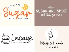 Sugar and Spice Minimal Handwritten Font Duo