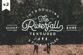 Riverfall Semi Rounded Textured Typeface font