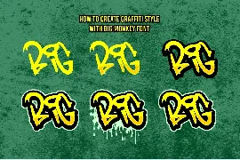 Big Monkey - Urban Graffiti Font