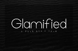 Glamified - Advertisement Font