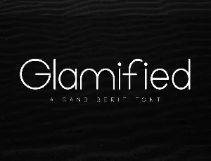 Glamified - Advertisement Font