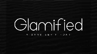 Glamified - Advertisement Font