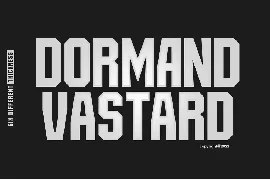 Dormand Vastard font