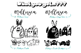 Mollusca Font Trio | Doodle Font