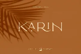 Elegant Karin - Fashion Stylish Typeface font