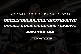 Gym Sports Italic font