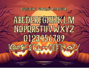 Nightmare Pumpkins font