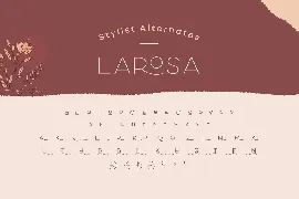 Larosa Sans Elegant Typeface font