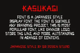 Kasukagi - Japanese Font