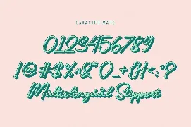 Geofanny | Monoline Layered Script Font