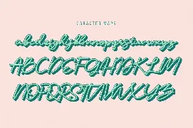 Geofanny | Monoline Layered Script Font