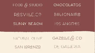 Carose Sans- 6 Elegant Typeface font