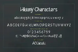 Hildany Sans Advertisement Font