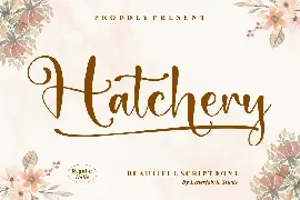 Hatchery Beautiful Script Font