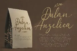 Dulan Anzelica - Signature Script Font