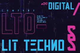 Future Technos Cyber Futuristic Font