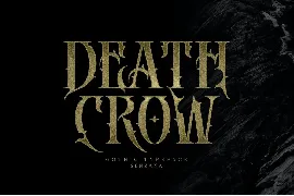 DEATH CROW font