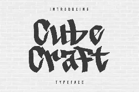 CubeCraft Graffiti Font