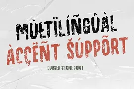 Cursed Stone font