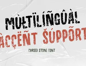 Cursed Stone font